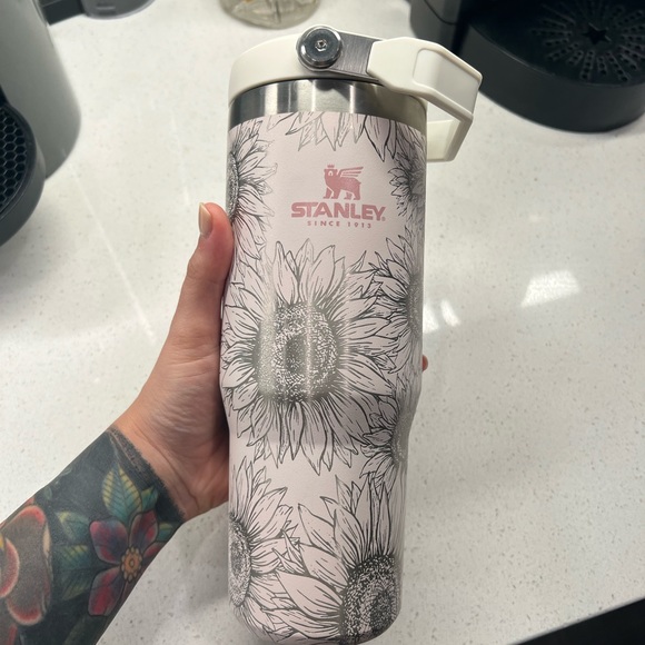 Stanley Other - Rose Quartz Stanley IceFlow 30oz sunflower engraved Tumbler